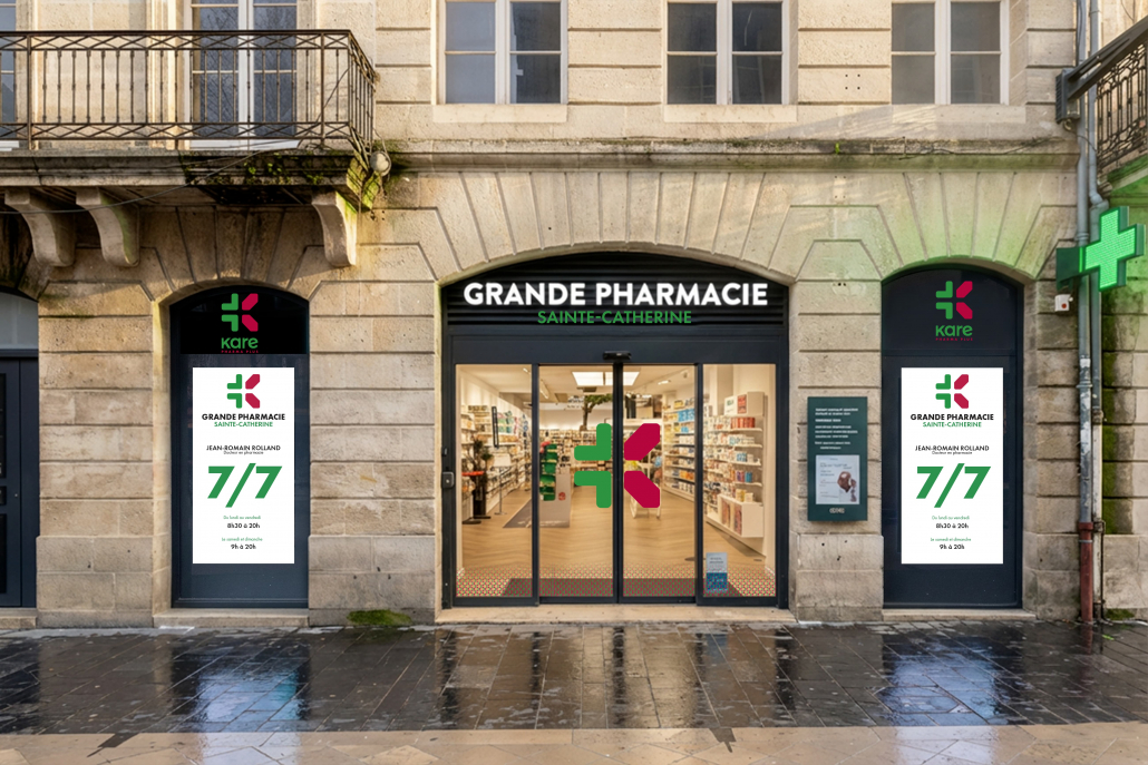 PHARMACIE SAINTE CATHERINE FACADE portes fermée 2